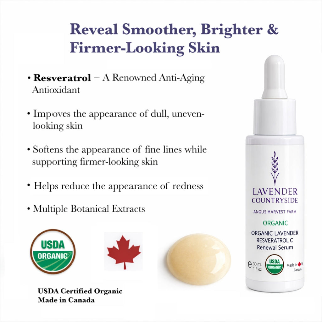 ORGANIC LAVENDER  RESVERATROL C  Renewal Serum