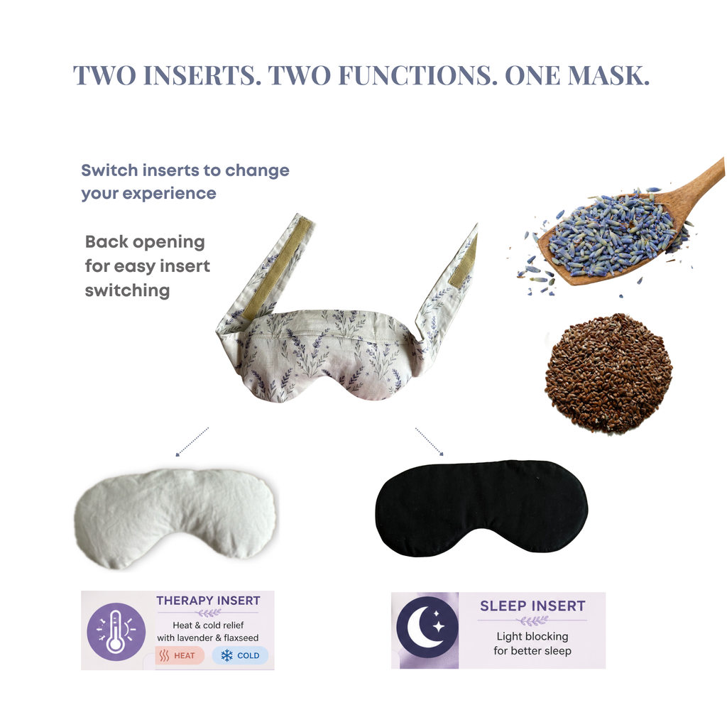 Dual-Insert Lavender Eye Mask