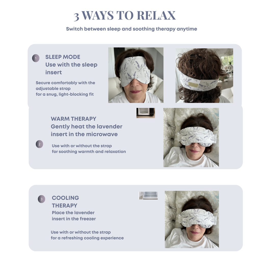 Dual-Insert Lavender Eye Mask