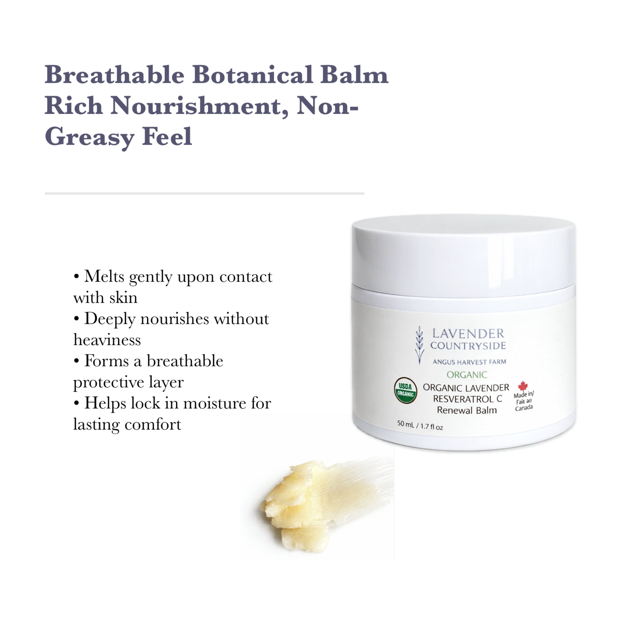 ORGANIC LAVENDER  RESVERATROL C Renewal Balm